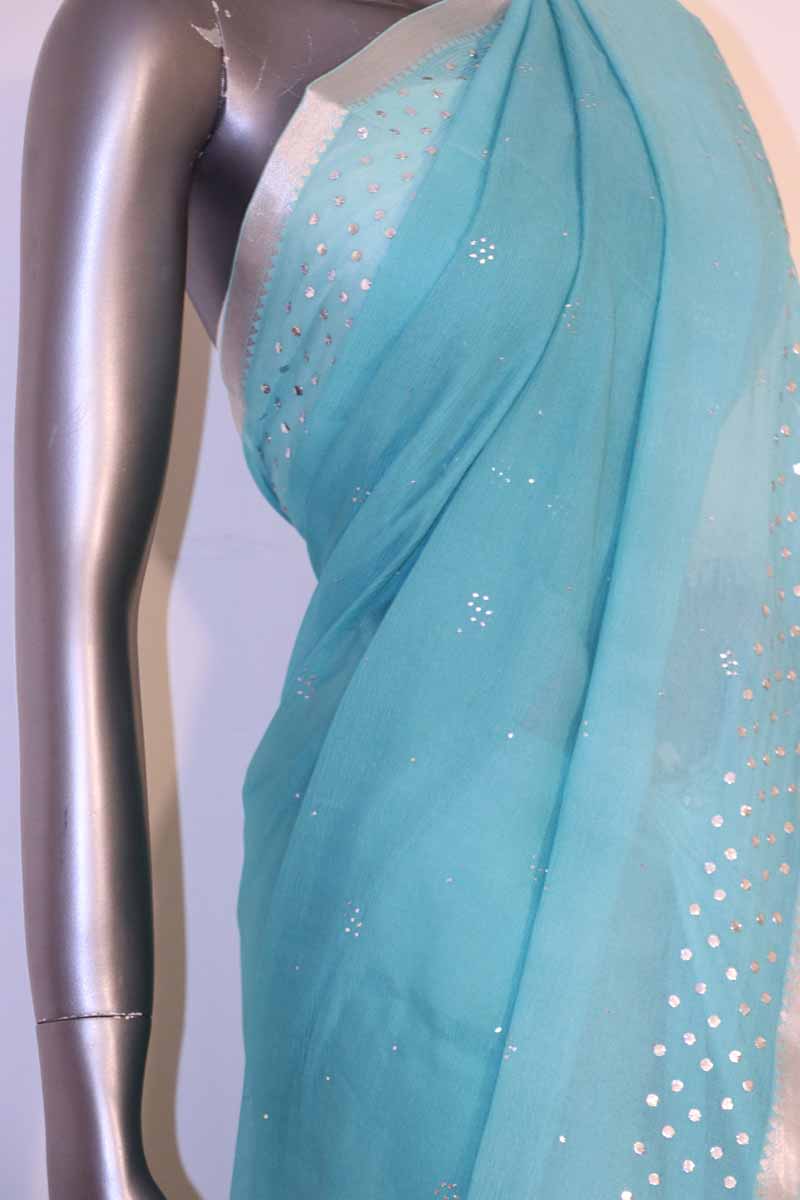 Designer Silk Chiffon Saree AH209269